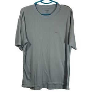 Patagonia Gray Capilene Short Sleeve T-Shirt SZ XL